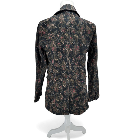 Sam Edelman‎ Margot Printed Blazer Jacket Size M Floral Button - Picture 3 of 8